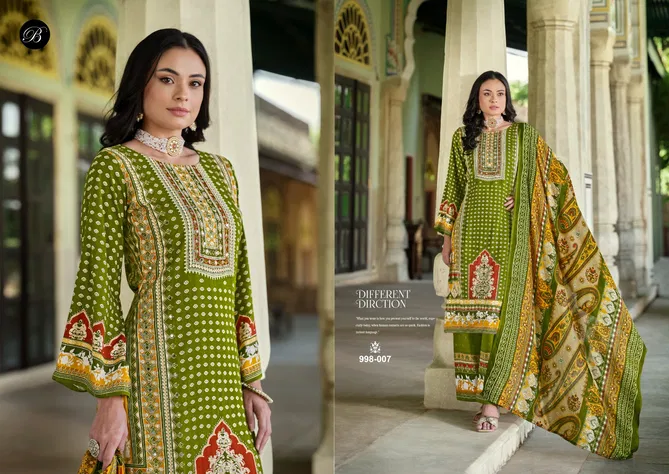 Shaheen By Belliza Viscose Rayon Digital Printed Dress Material Wholesale Shop In Surat